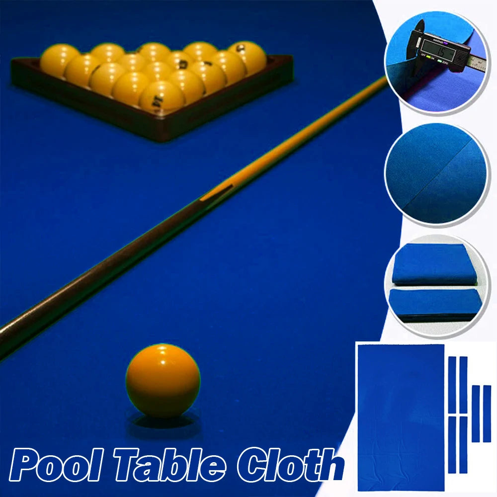 ARIX 7/8/9FT Billiard Table Cloth - High-Density Wool Blend, Anti-Pilling Durable Fabric for Smooth & Accurate Play - Blue