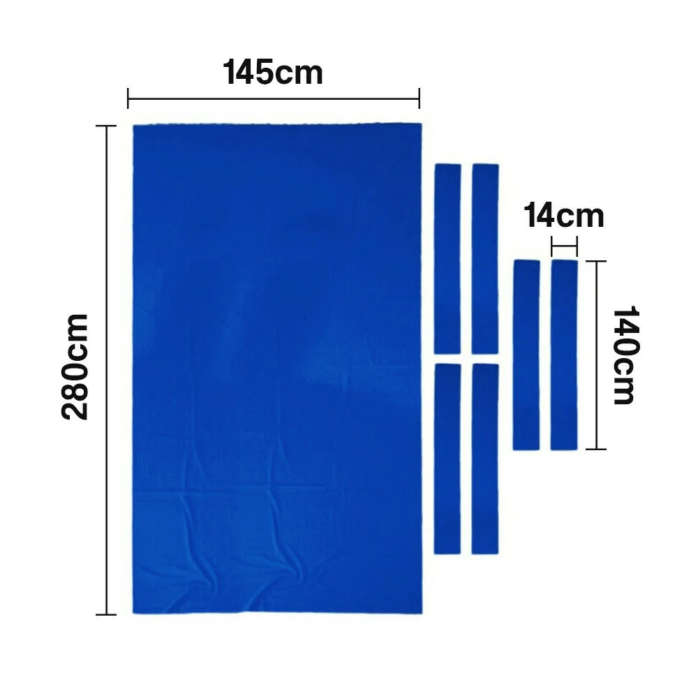 ARIX 7/8/9FT Billiard Table Cloth - High-Density Wool Blend, Anti-Pilling Durable Fabric for Smooth & Accurate Play - Blue