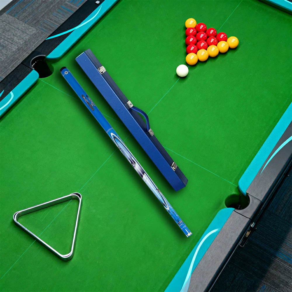 ARIX 2-Piece Cue with C44 Hard Case, 57" Composite Cue & 32"  Rigid Case – Secure Latches & Padded Interior - Blue