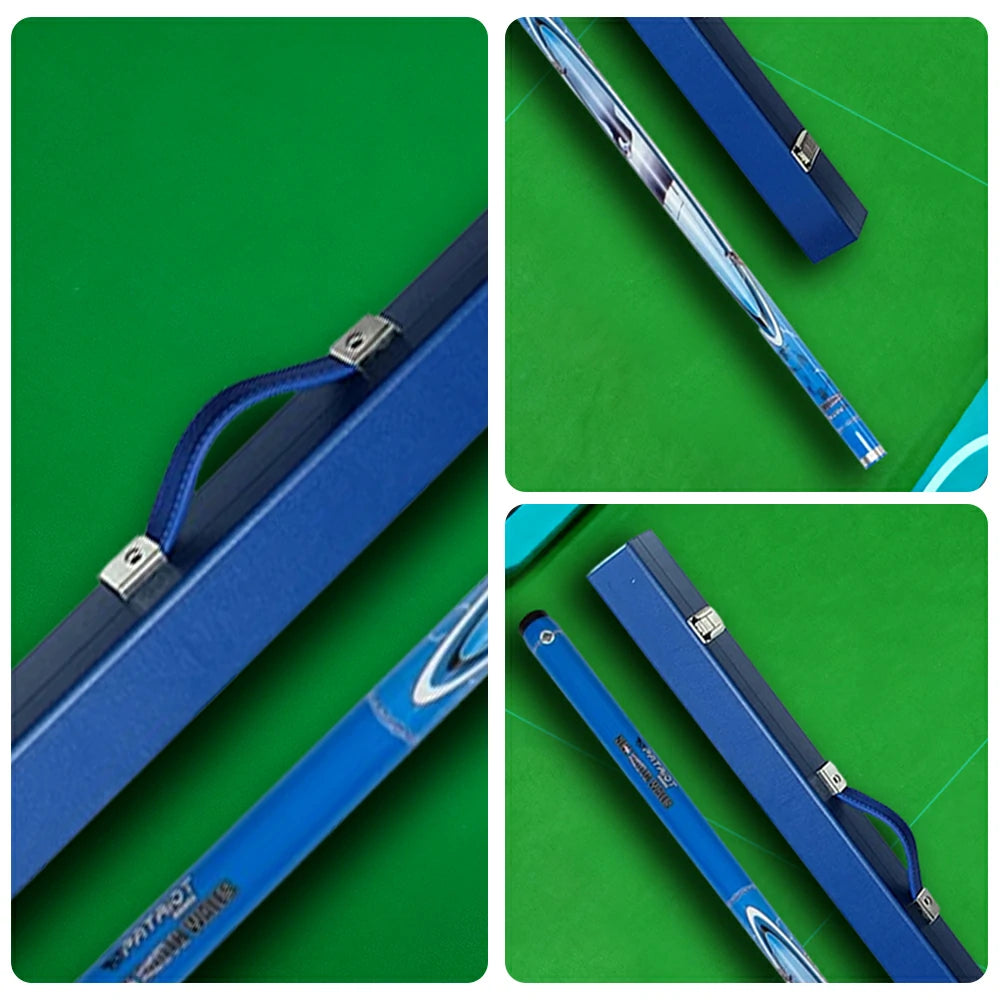 ARIX 2-Piece Cue with C44 Hard Case, 57" Composite Cue & 32"  Rigid Case – Secure Latches & Padded Interior - Blue