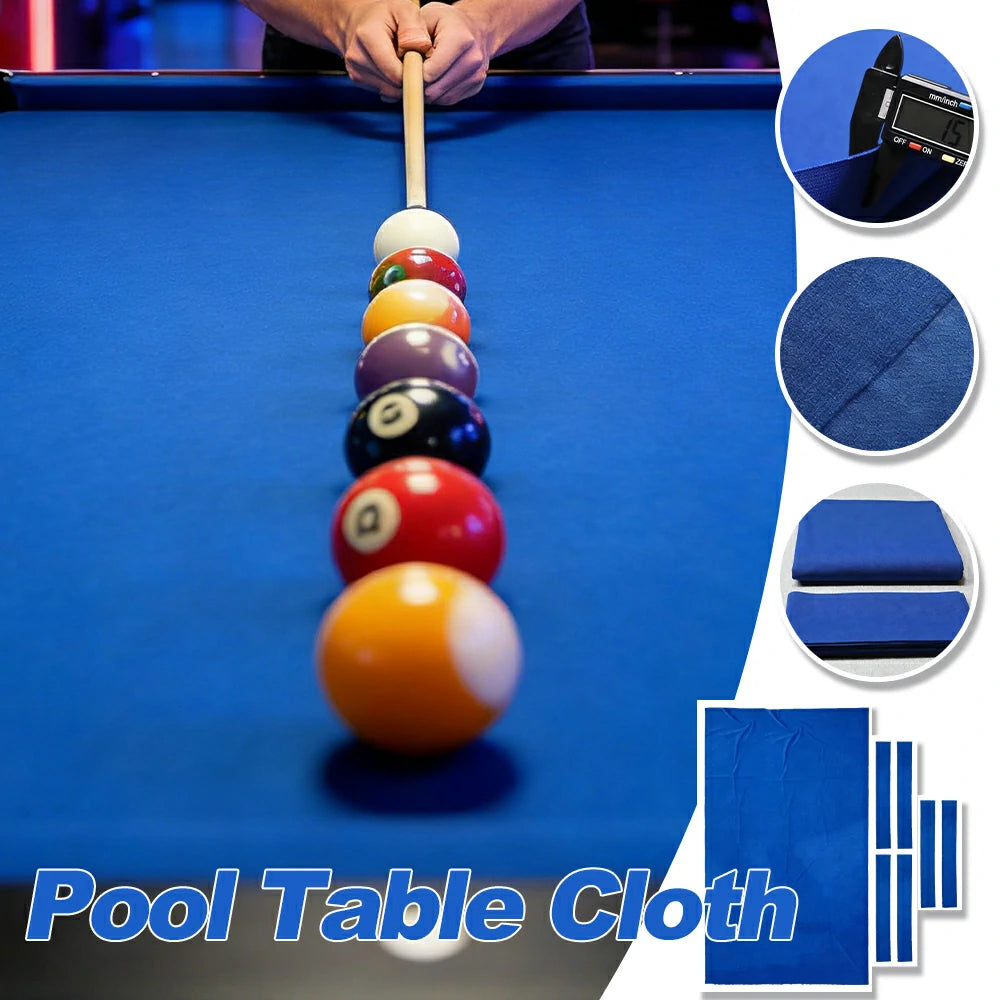 ARIX 7/8/9FT Billiard Table Cloth - High-Density Wool Blend, Anti-Pilling Durable Fabric for Smooth & Accurate Play - Bright Blue