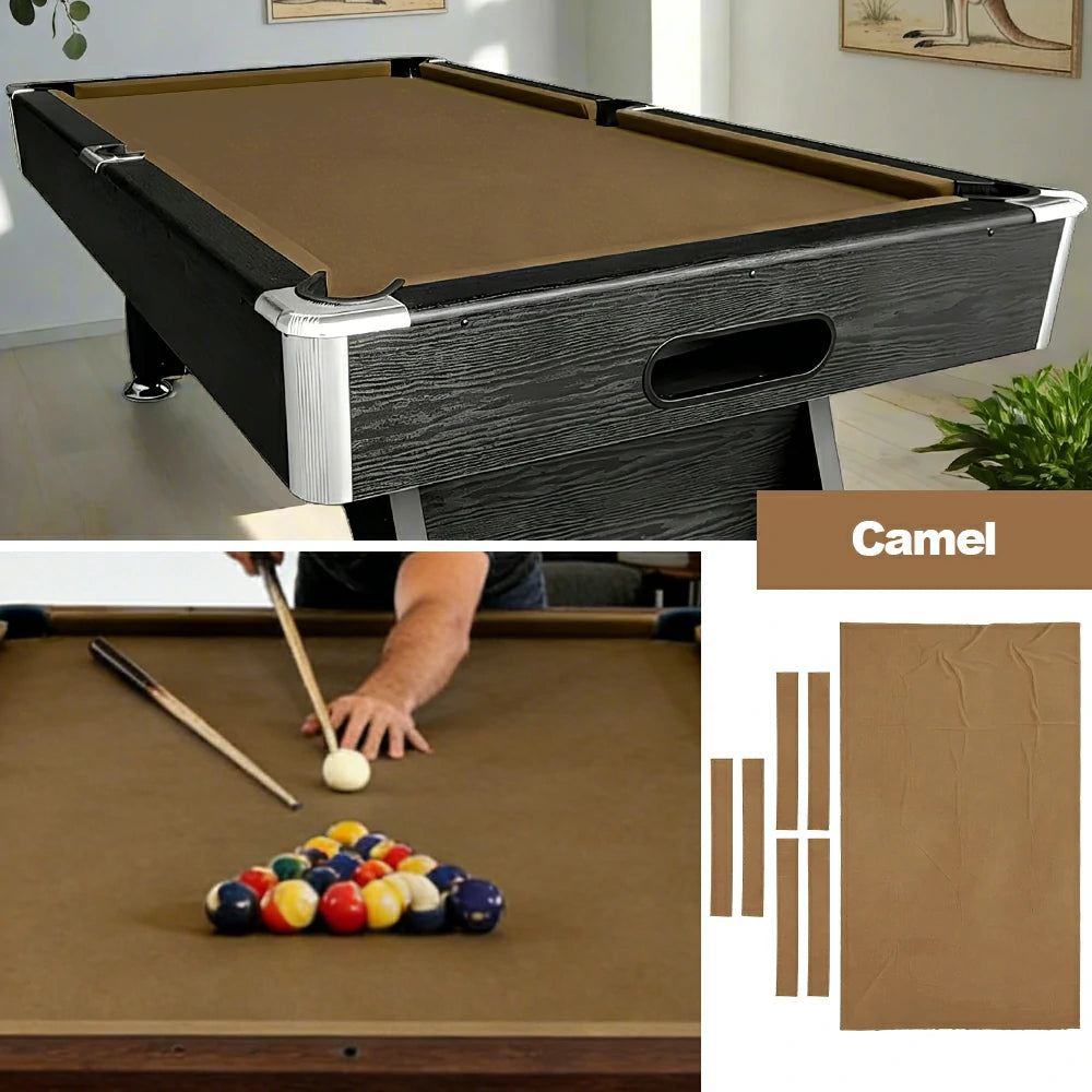 ARIX 7/8/9FT Billiard Table Cloth - High-Density Wool Blend, Anti-Pilling Durable Fabric for Smooth & Accurate Play - CAML