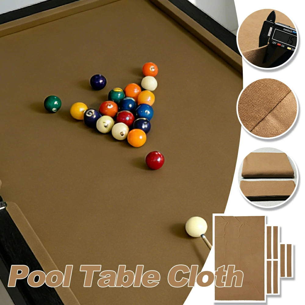ARIX 7/8/9FT Billiard Table Cloth - High-Density Wool Blend, Anti-Pilling Durable Fabric for Smooth & Accurate Play - CAML