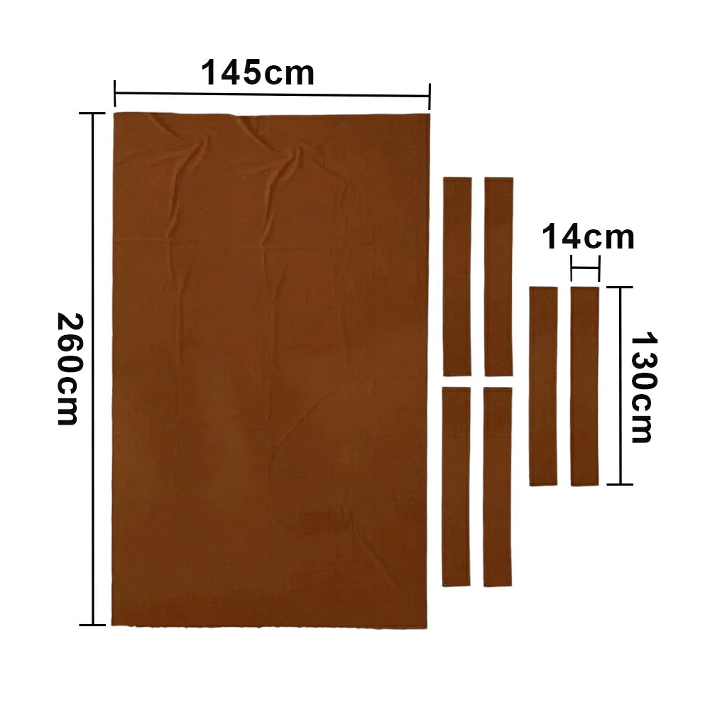ARIX 7/8/9FT Billiard Table Cloth - High-Density Wool Blend, Anti-Pilling Durable Fabric for Smooth & Accurate Play - Coffee Brown