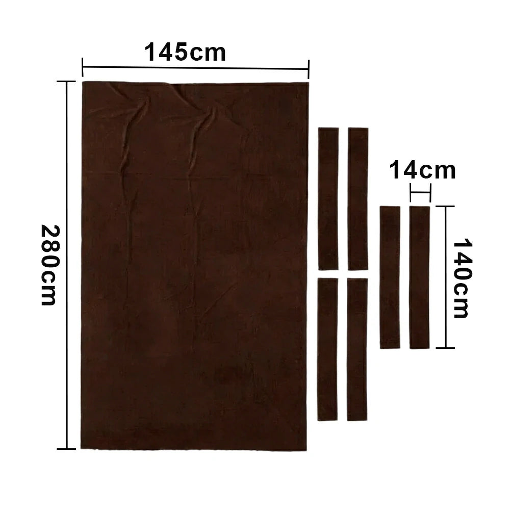 ARIX 7/8/9FT Billiard Table Cloth - High-Density Wool Blend, Anti-Pilling Durable Fabric for Smooth & Accurate Play - Chocolate Brown