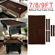 ARIX 7/8/9FT Billiard Table Cloth - High-Density Wool Blend, Anti-Pilling Durable Fabric for Smooth & Accurate Play - Chocolate Brown