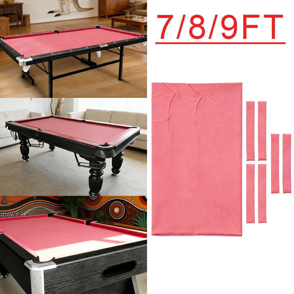ARIX 7/8/9FT Billiard Table Cloth - High-Density Wool Blend, Anti-Pilling Durable Fabric for Smooth & Accurate Play - Coral Pink