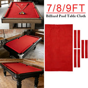 ARIX 7/8/9FT Billiard Table Cloth - High-Density Wool Blend, Anti-Pilling Durable Fabric for Smooth & Accurate Play - Crimson Red