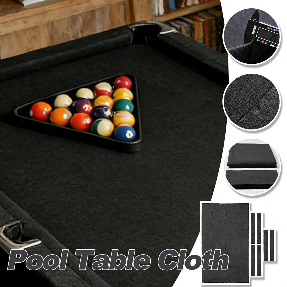 ARIX 7/8/9FT Billiard Table Cloth - High-Density Wool Blend, Anti-Pilling Durable Fabric for Smooth & Accurate Play - Dark Grey