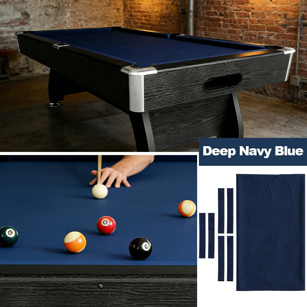 ARIX 7/8/9FT Billiard Table Cloth - High-Density Wool Blend, Anti-Pilling Durable Fabric for Smooth & Accurate Play - Deep Navy Blue