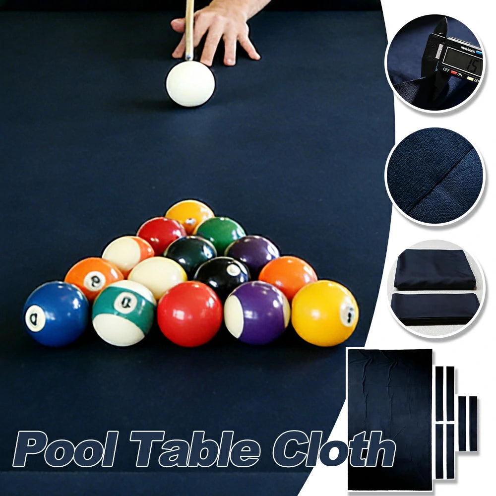 ARIX 7/8/9FT Billiard Table Cloth - High-Density Wool Blend, Anti-Pilling Durable Fabric for Smooth & Accurate Play - Deep Navy