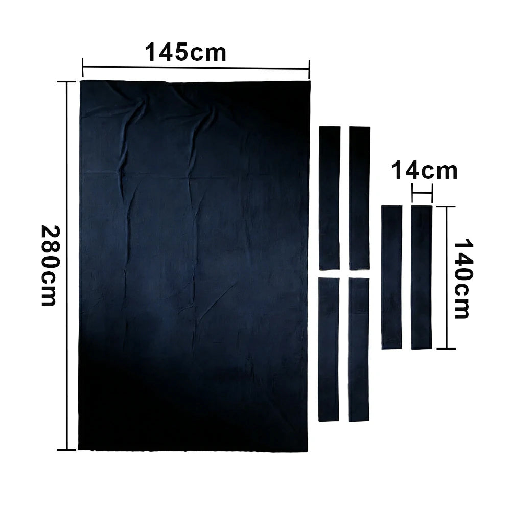 ARIX 7/8/9FT Billiard Table Cloth - High-Density Wool Blend, Anti-Pilling Durable Fabric for Smooth & Accurate Play - Deep Navy