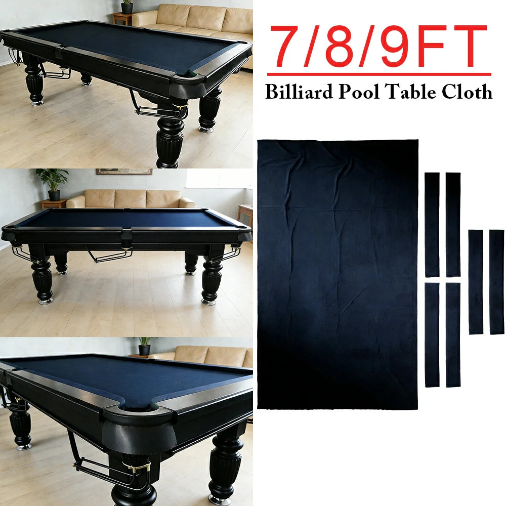 ARIX 7/8/9FT Billiard Table Cloth - High-Density Wool Blend, Anti-Pilling Durable Fabric for Smooth & Accurate Play - Deep Navy