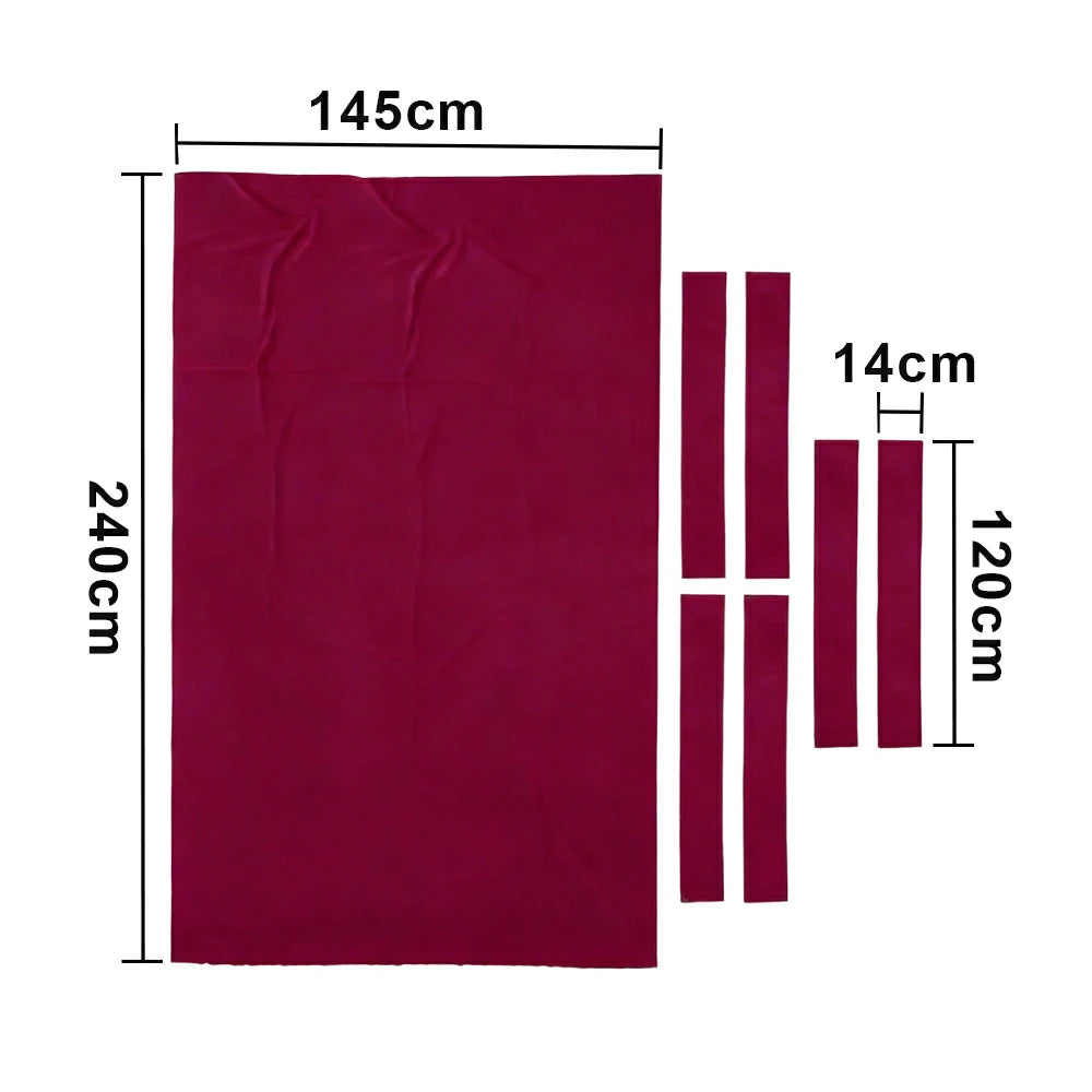 ARIX 7/8/9FT Billiard Table Cloth - High-Density Wool Blend, Anti-Pilling Durable Fabric for Smooth & Accurate Play - Deep Rose
