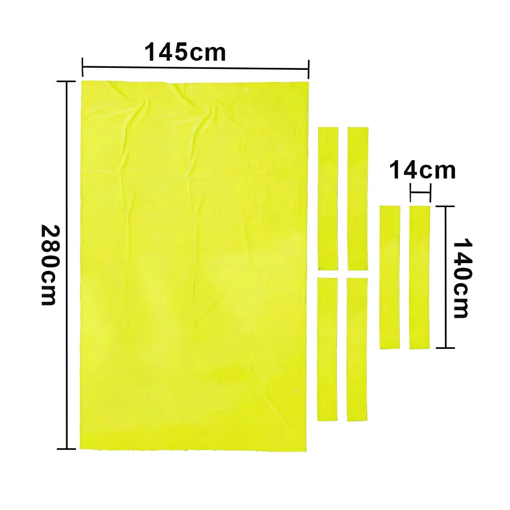 ARIX 7/8/9FT Billiard Table Cloth - High-Density Wool Blend, Anti-Pilling Durable Fabric for Smooth & Accurate Play - Electric Yellow