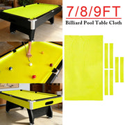 ARIX 7/8/9FT Billiard Table Cloth - High-Density Wool Blend, Anti-Pilling Durable Fabric for Smooth & Accurate Play - Electric Yellow
