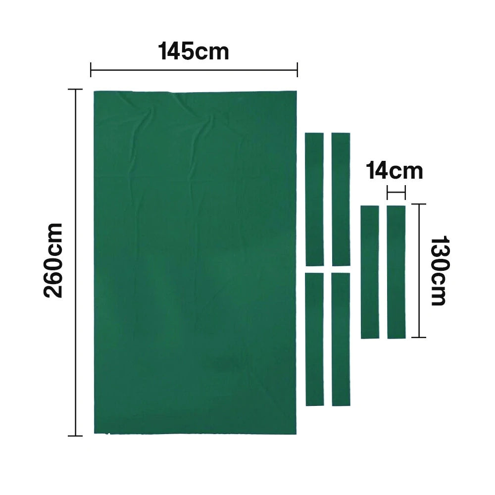 ARIX 7/8/9FT Billiard Table Cloth - High-Density Wool Blend, Anti-Pilling Durable Fabric for Smooth & Accurate Play - Emerald Green