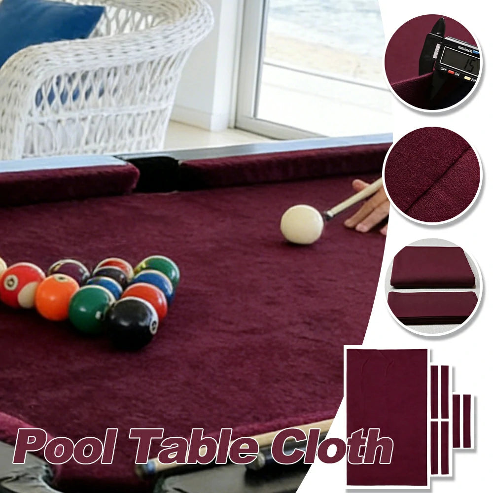 ARIX 7/8/9FT Billiard Table Cloth - High-Density Wool Blend, Anti-Pilling Durable Fabric for Smooth & Accurate Play - Eggplant Purple