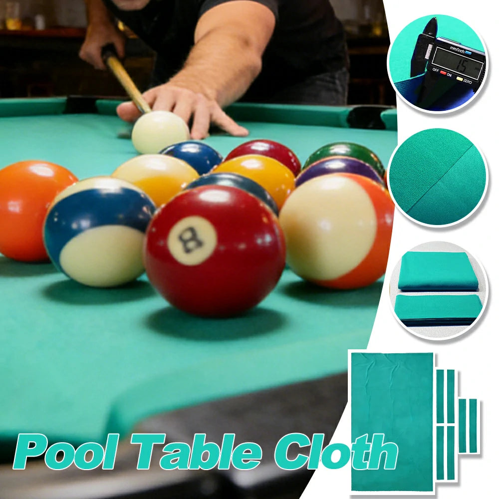 ARIX 7/8/9FT Billiard Table Cloth - High-Density Wool Blend, Anti-Pilling Durable Fabric for Smooth & Accurate Play - Fresh Mint