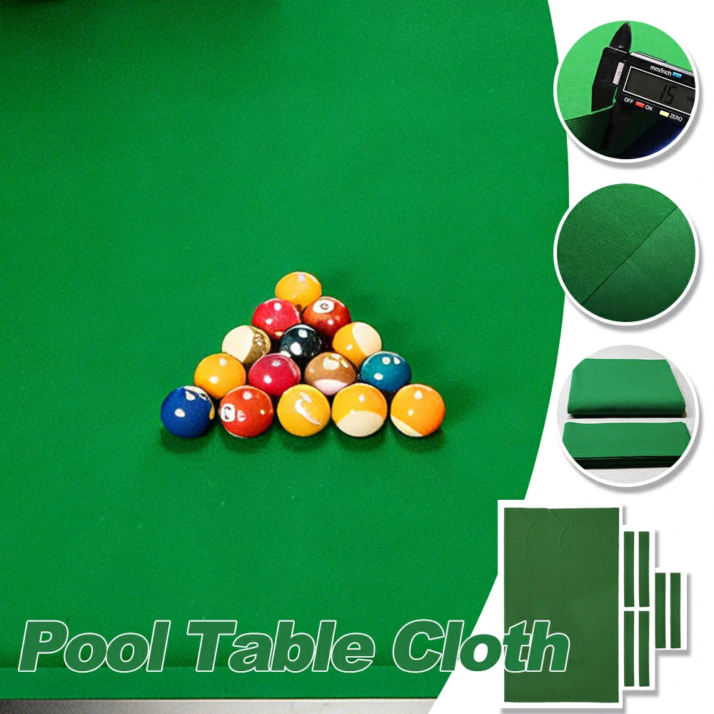 ARIX 7/8/9FT Billiard Table Cloth - High-Density Wool Blend, Anti-Pilling Durable Fabric for Smooth & Accurate Play - Forest Green