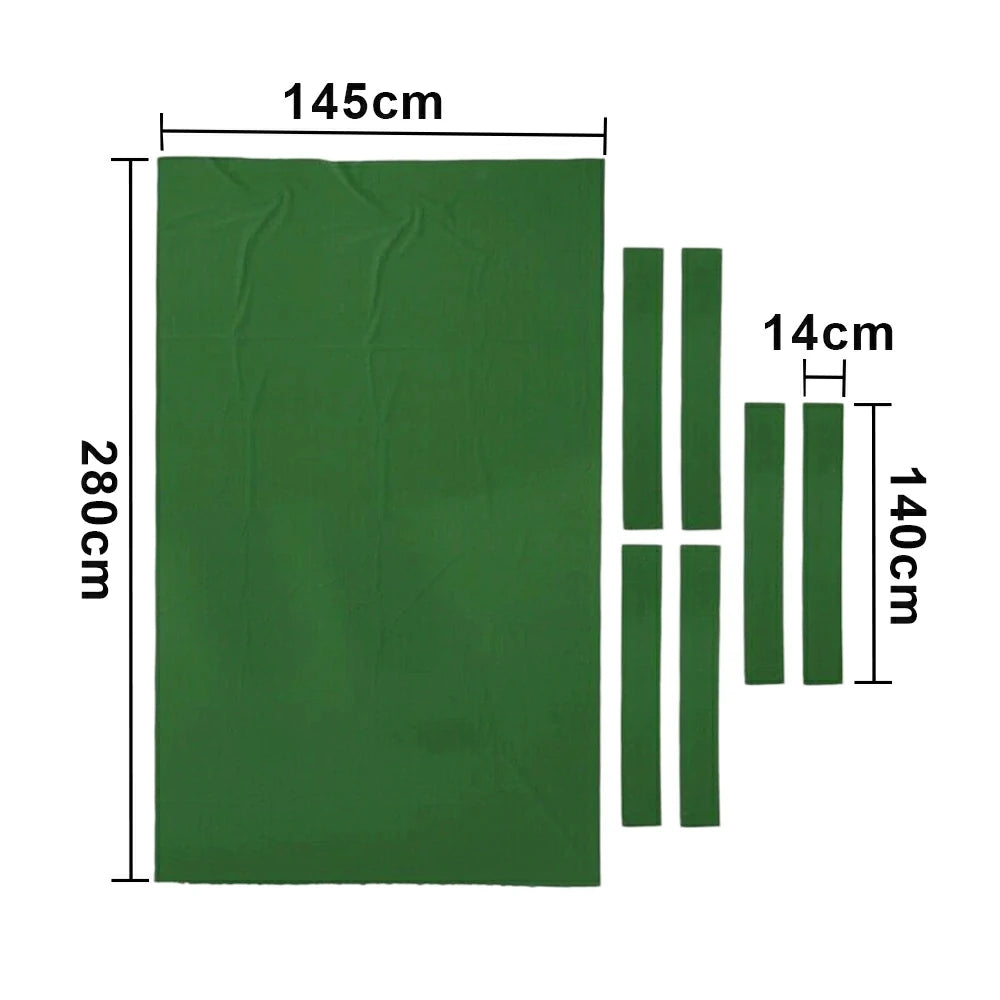 ARIX 7/8/9FT Billiard Table Cloth - High-Density Wool Blend, Anti-Pilling Durable Fabric for Smooth & Accurate Play - Forest Green