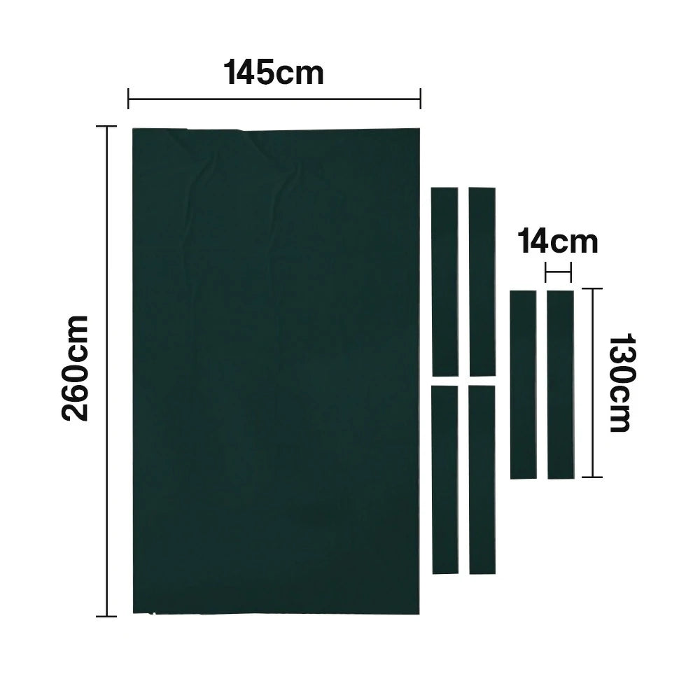 ARIX 7/8/9FT Billiard Table Cloth - High-Density Wool Blend, Anti-Pilling Durable Fabric for Smooth & Accurate Play - Forest Green
