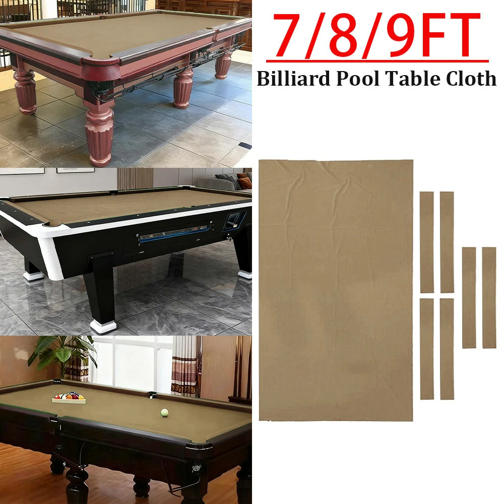 ARIX 7/8/9FT Billiard Table Cloth - High-Density Wool Blend, Anti-Pilling Durable Fabric for Smooth & Accurate Play - Golden Sand