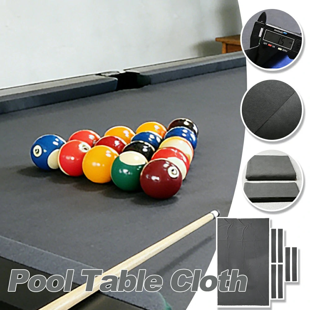 ARIX 7/8/9FT Billiard Table Cloth - High-Density Wool Blend, Anti-Pilling Durable Fabric for Smooth & Accurate Play - Graphite Grey