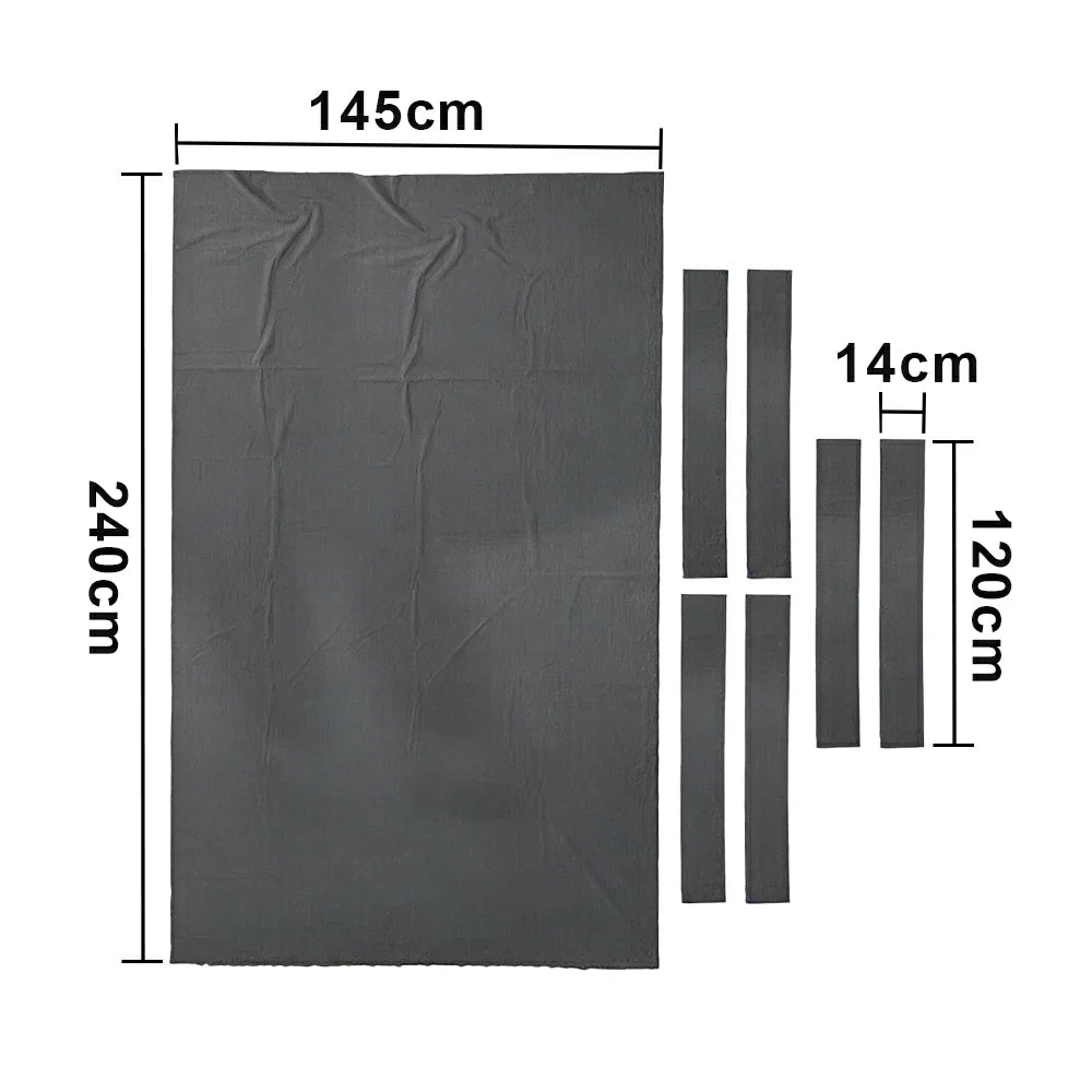 ARIX 7/8/9FT Billiard Table Cloth - High-Density Wool Blend, Anti-Pilling Durable Fabric for Smooth & Accurate Play - Graphite Grey