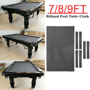 ARIX 7/8/9FT Billiard Table Cloth - High-Density Wool Blend, Anti-Pilling Durable Fabric for Smooth & Accurate Play - Graphite Grey