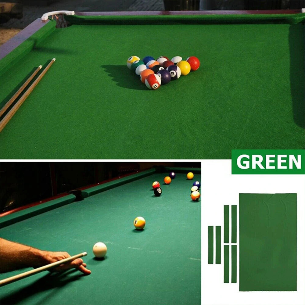 ARIX 7/8/9FT Billiard Table Cloth - High-Density Wool Blend, Anti-Pilling Durable Fabric for Smooth & Accurate Play - Green