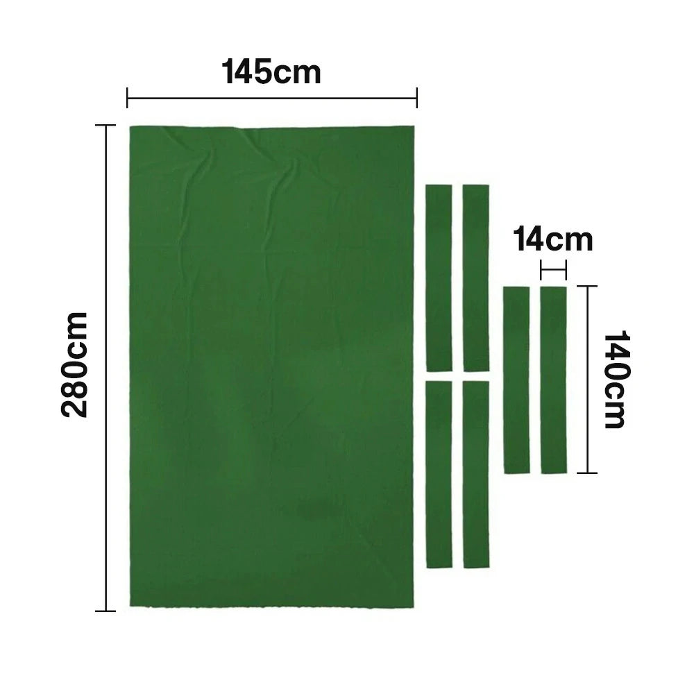 ARIX 7/8/9FT Billiard Table Cloth - High-Density Wool Blend, Anti-Pilling Durable Fabric for Smooth & Accurate Play - Green