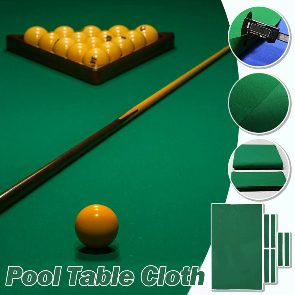 ARIX 7/8/9FT Billiard Table Cloth - High-Density Wool Blend, Anti-Pilling Durable Fabric for Smooth & Accurate Play - Grass Green