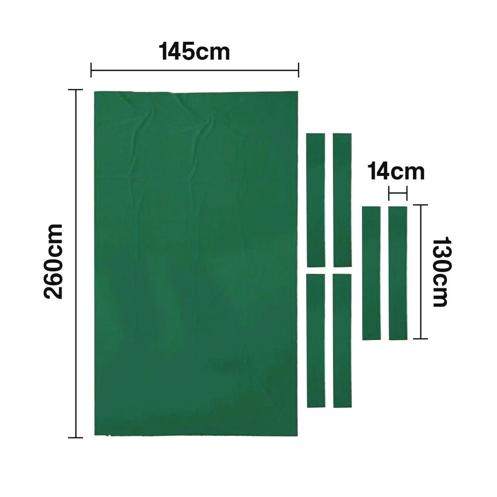 ARIX 7/8/9FT Billiard Table Cloth - High-Density Wool Blend, Anti-Pilling Durable Fabric for Smooth & Accurate Play - Grass Green