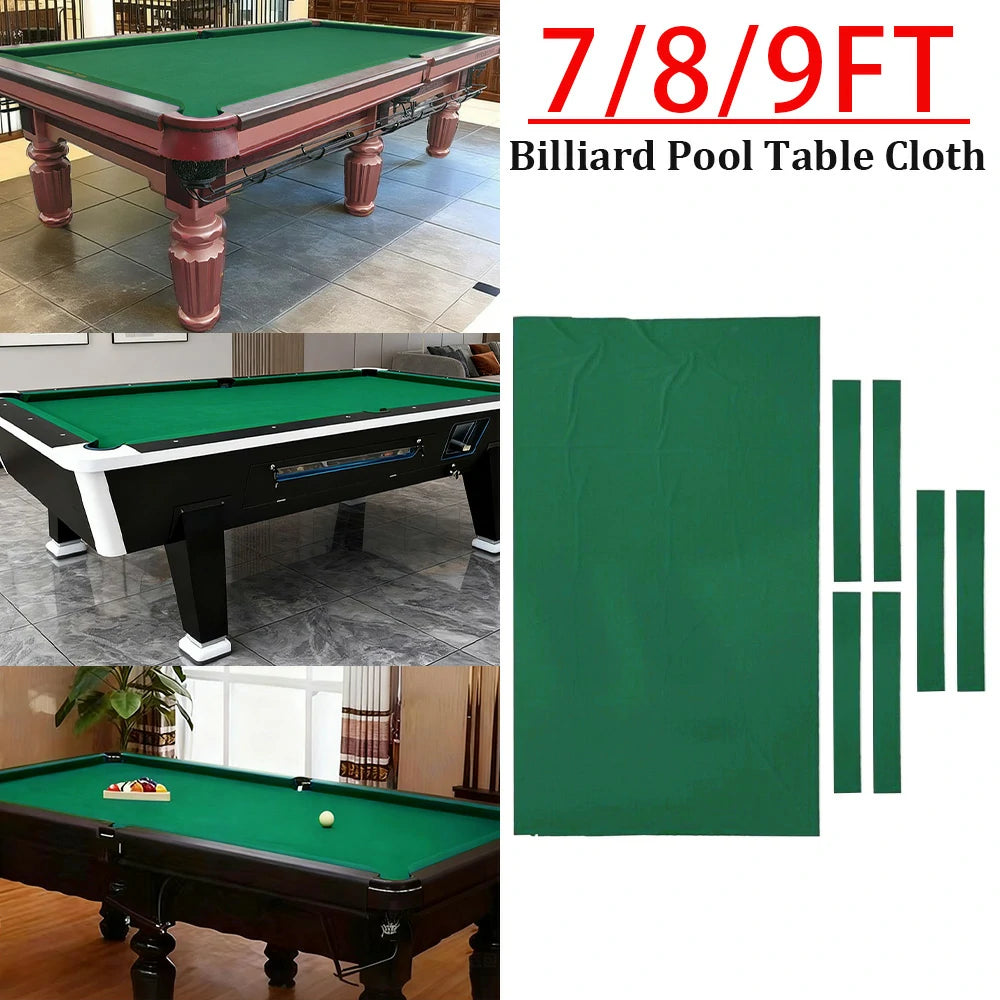 ARIX 7/8/9FT Billiard Table Cloth - High-Density Wool Blend, Anti-Pilling Durable Fabric for Smooth & Accurate Play - Grass Green
