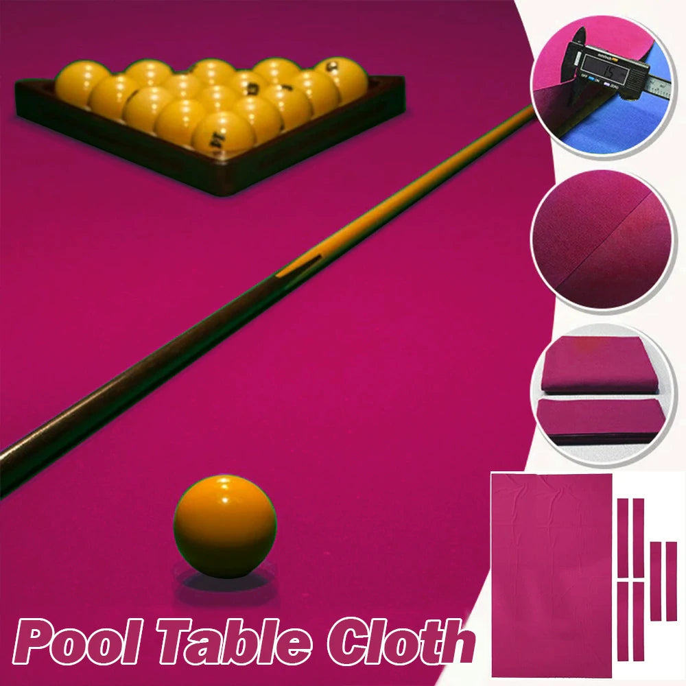 ARIX 7/8/9FT Billiard Table Cloth - High-Density Wool Blend, Anti-Pilling Durable Fabric for Smooth & Accurate Play - Hot Pink