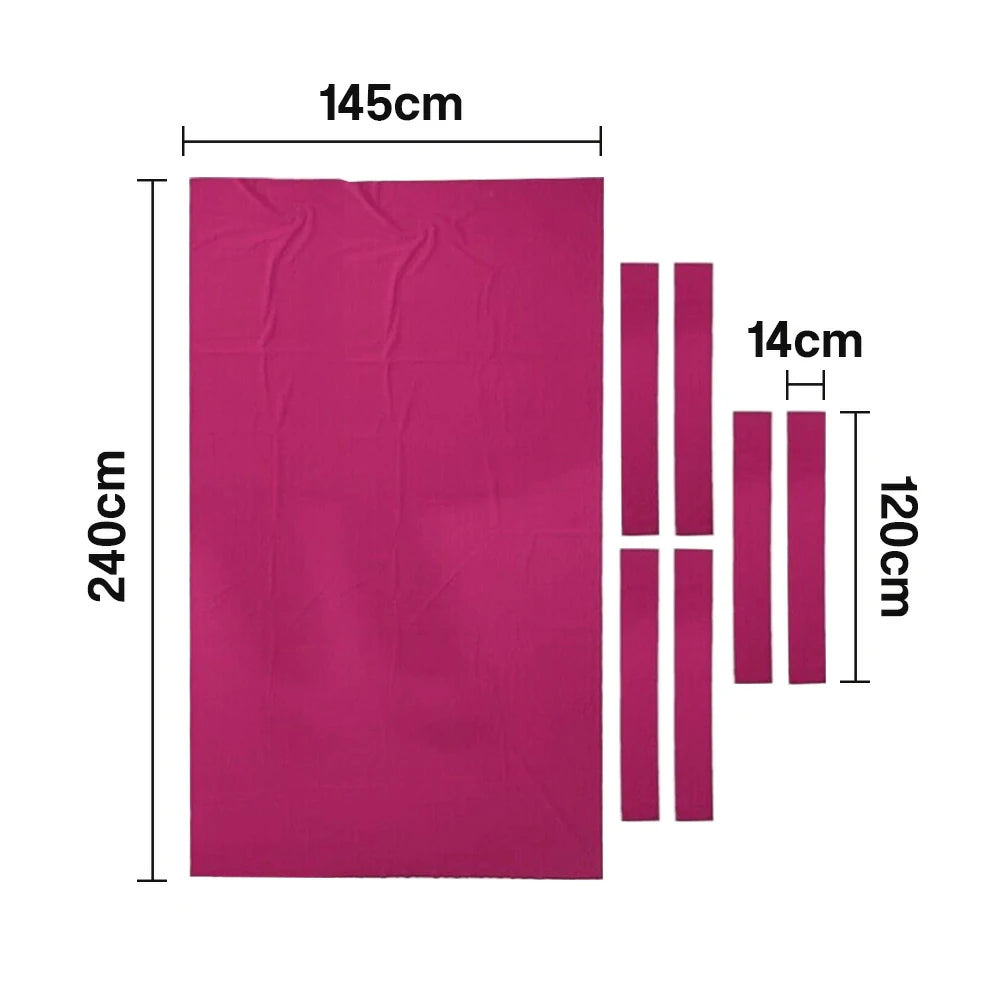 ARIX 7/8/9FT Billiard Table Cloth - High-Density Wool Blend, Anti-Pilling Durable Fabric for Smooth & Accurate Play - Hot Pink
