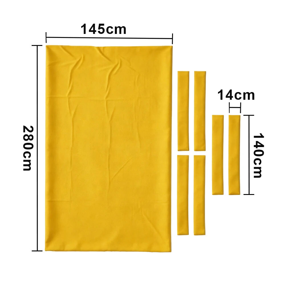ARIX 7/8/9FT Billiard Table Cloth - High-Density Wool Blend, Anti-Pilling Durable Fabric for Smooth & Accurate Play - Honey Yellow