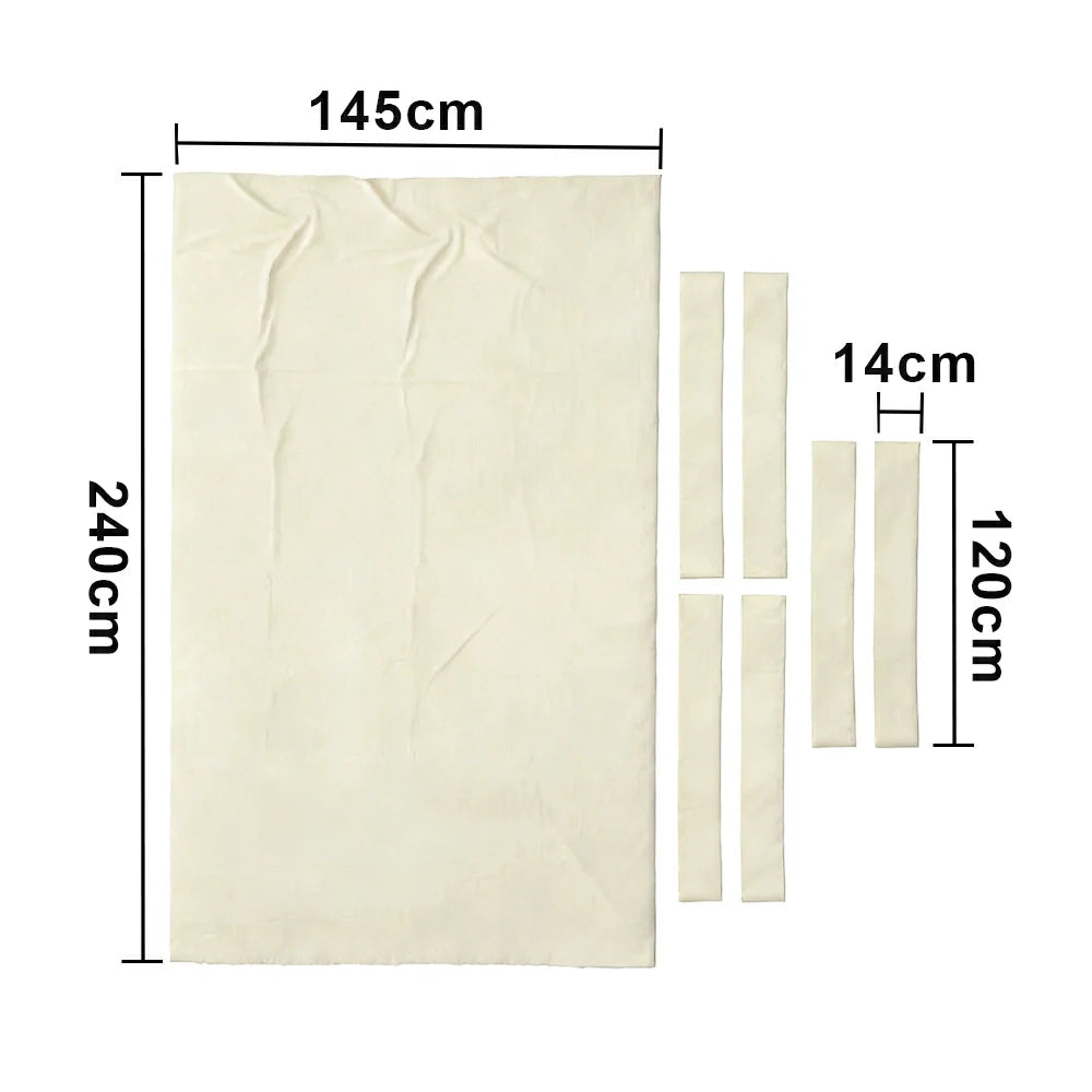 ARIX 7/8/9FT Billiard Table Cloth - High-Density Wool Blend, Anti-Pilling Durable Fabric for Smooth & Accurate Play - Ivory White