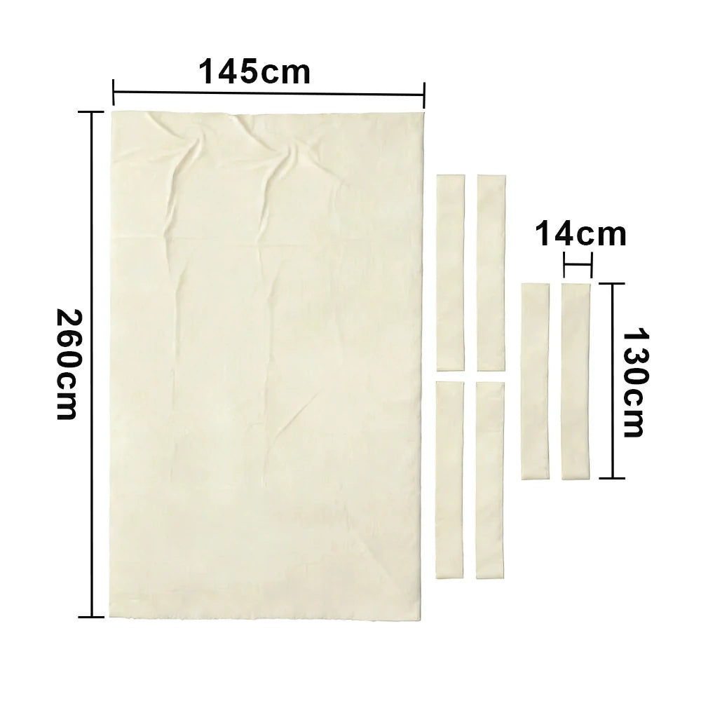 ARIX 7/8/9FT Billiard Table Cloth - High-Density Wool Blend, Anti-Pilling Durable Fabric for Smooth & Accurate Play - Ivory White