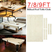ARIX 7/8/9FT Billiard Table Cloth - High-Density Wool Blend, Anti-Pilling Durable Fabric for Smooth & Accurate Play - Ivory White
