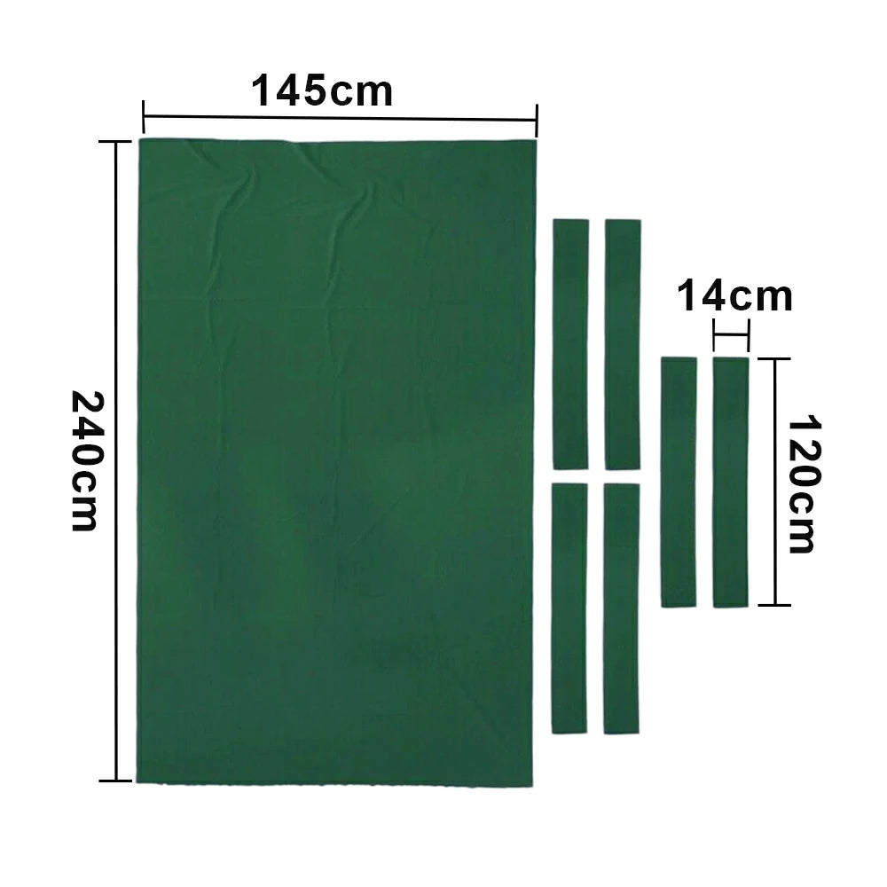 ARIX 7/8/9FT Billiard Table Cloth - High-Density Wool Blend, Anti-Pilling Durable Fabric for Smooth & Accurate Play - Jewel Green