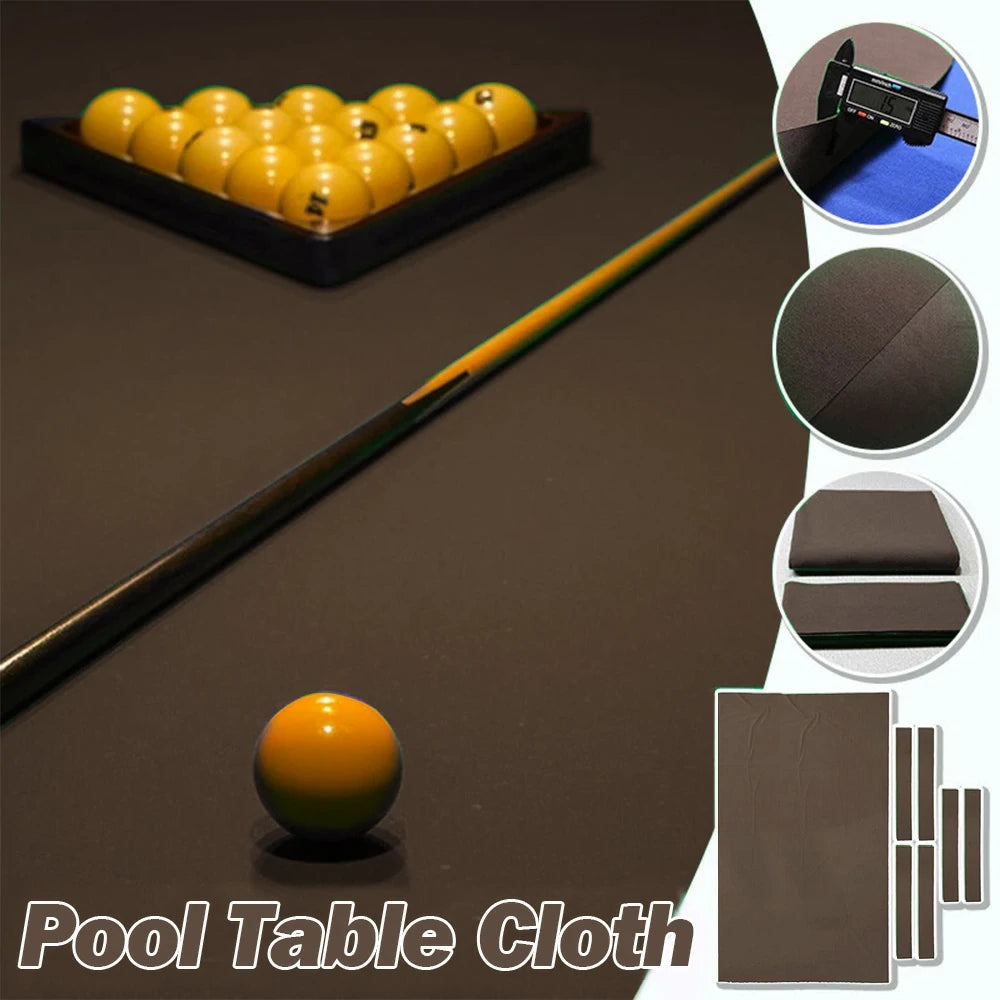 ARIX 7/8/9FT Billiard Table Cloth - High-Density Wool Blend, Anti-Pilling Durable Fabric for Smooth & Accurate Play - Khaki Brown