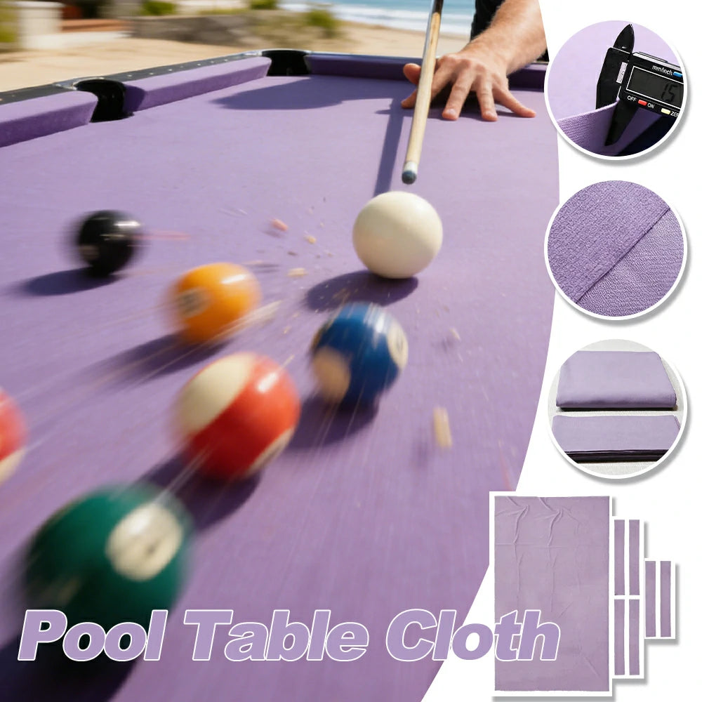ARIX 7/8/9FT Billiard Table Cloth - High-Density Wool Blend, Anti-Pilling Durable Fabric for Smooth & Accurate Play - Lavender