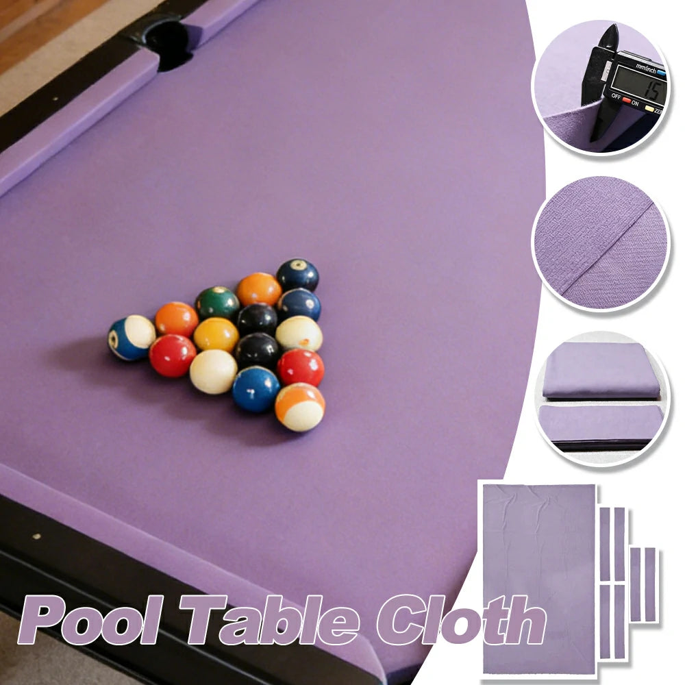 ARIX 7/8/9FT Billiard Table Cloth - High-Density Wool Blend, Anti-Pilling Durable Fabric for Smooth & Accurate Play - Light Lilac