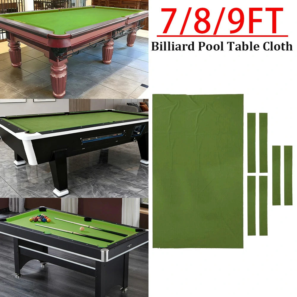 ARIX 7/8/9FT Billiard Table Cloth - High-Density Wool Blend, Anti-Pilling Durable Fabric for Smooth & Accurate Play - Lime Green