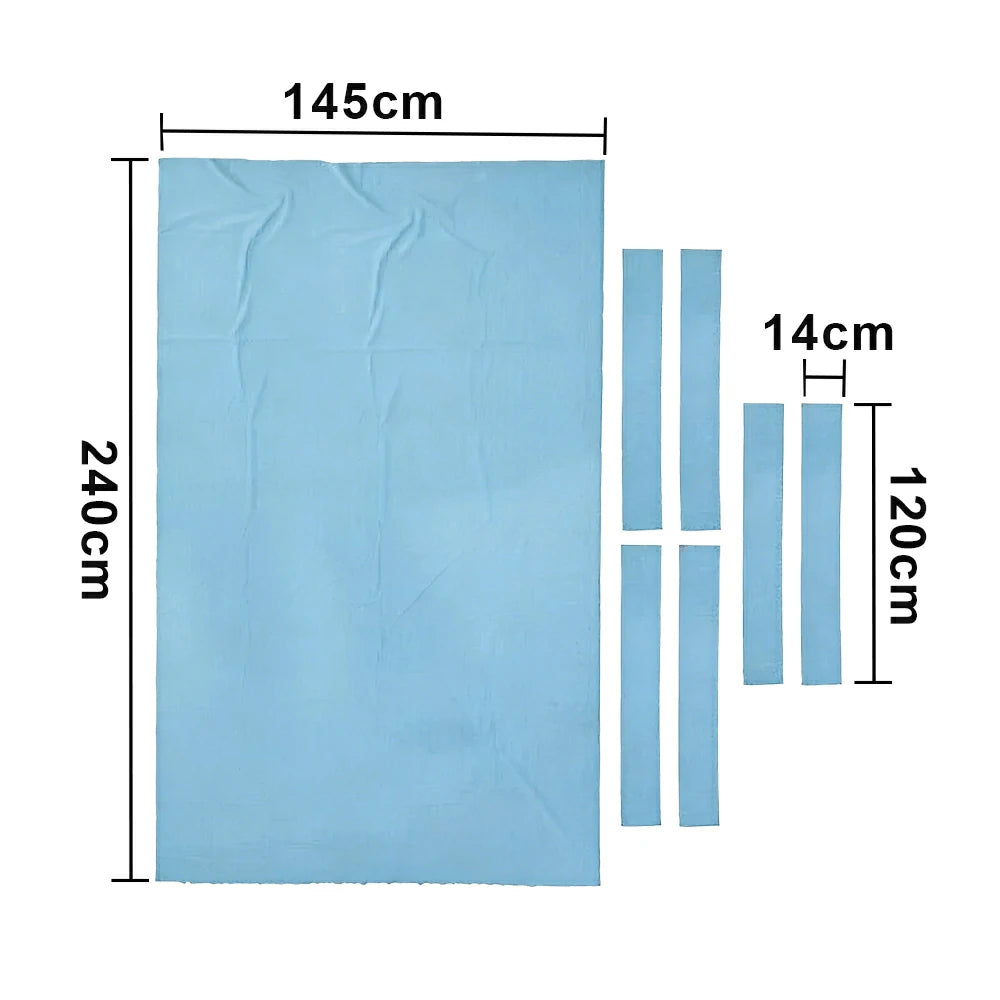 ARIX 7/8/9FT Billiard Table Cloth - High-Density Wool Blend, Anti-Pilling Durable Fabric for Smooth & Accurate Play - Light Blue