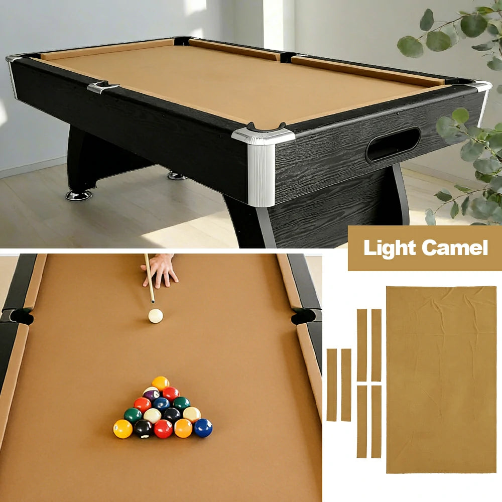 ARIX 7/8/9FT Billiard Table Cloth - High-Density Wool Blend, Anti-Pilling Durable Fabric for Smooth & Accurate Play - Light Camel