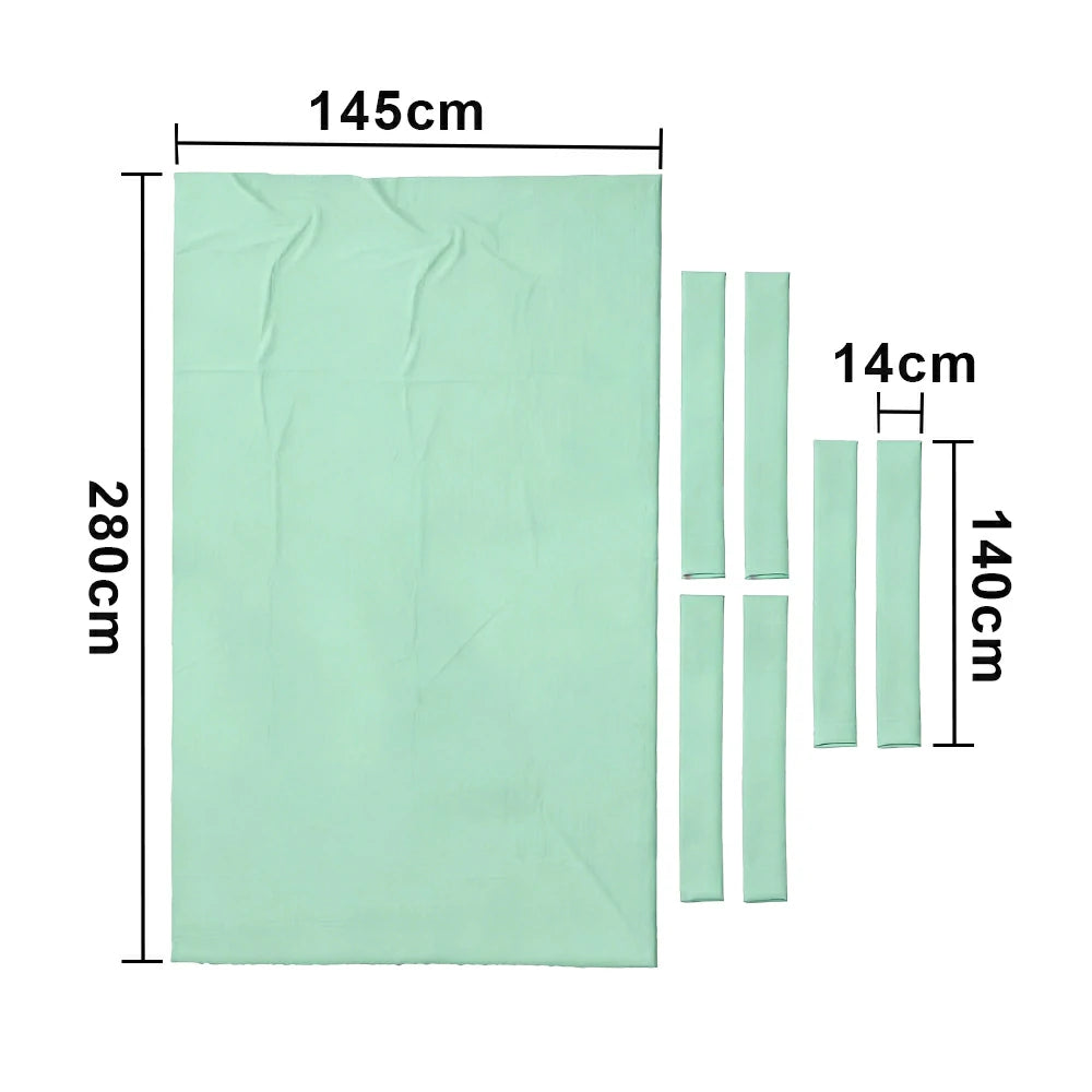 ARIX 7/8/9FT Billiard Table Cloth - High-Density Wool Blend, Anti-Pilling Durable Fabric for Smooth & Accurate Play - Light Mint