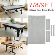 ARIX 7/8/9FT Billiard Table Cloth - High-Density Wool Blend, Anti-Pilling Durable Fabric for Smooth & Accurate Play - Light Grey